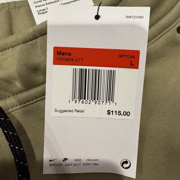 Nike Tech Fleece Neutral Olive Joggers - Picture 8 of 13